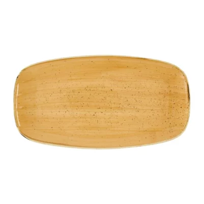 Assiettes oblongues Churchill Stonecast Tangerine Chefs' No. 4 (355 x 189mm) (Lot de 6)