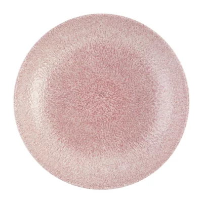 Assiettes coupe ronde Churchill Studio Prints Raku Rose Quartz Pink 182mm (Lot de 12)
