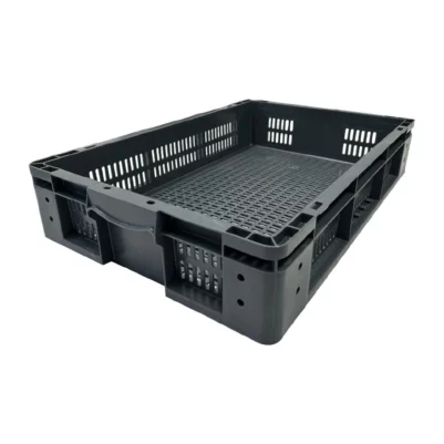 Caisse de rangement en plastique perforé Vogue 600x400x120mm