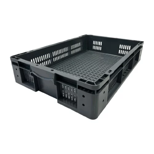 Caisse de rangement en plastique perforé Vogue 600x400x120mm