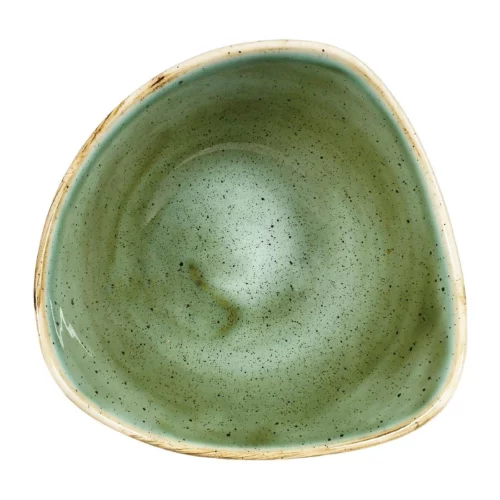 Bols triangulaires Churchill Stonecast Samphire Green 153mm (Lot de 12)