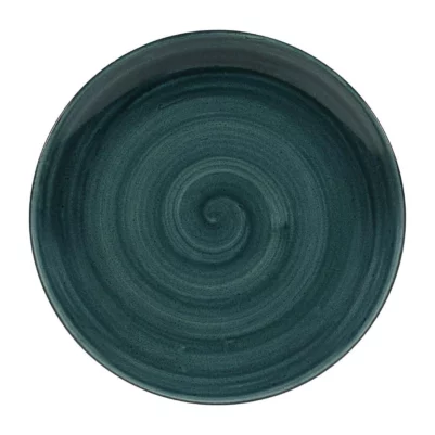 Assiettes rondes Churchill Stonecast Patina Rustic Teal 260mm (Lot de 12)