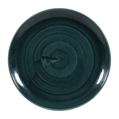 Assiettes rondes Churchill Stonecast Patina Rustic Teal 288mm (Lot de 12)