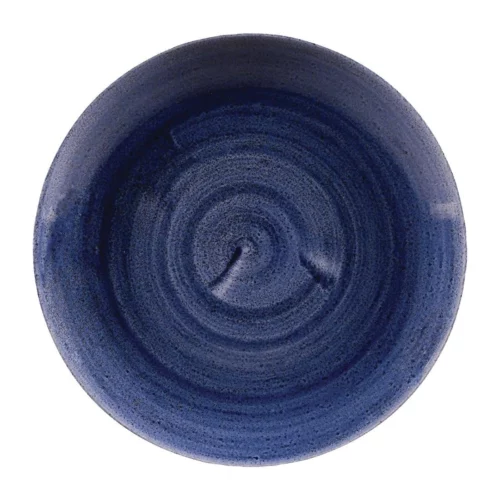 Assiettes rondes Churchill Stonecast Patina Cobalt 217mm (Lot de 12)