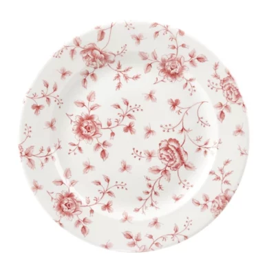 Assiettes Churchill  Rose Chintz Cranberry 276mm (Lot de 6)