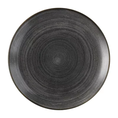 Assiettes rondes Churchill Stonecast Raw Evolve Black 286mm (Lot de 12)