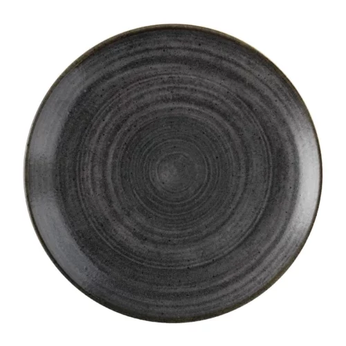 Assiettes rondes Churchill Stonecast Raw Evolve Black 260mm (Lot de 12)