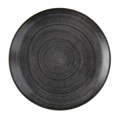 Assiettes rondes Churchill Stonecast Raw Evolve Black 217mm (Lot de 12)