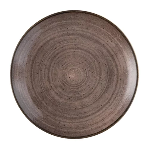 Assiettes avec rebord Churchill Stonecast Raw Evolve Brown 260mm (Lot de 12)