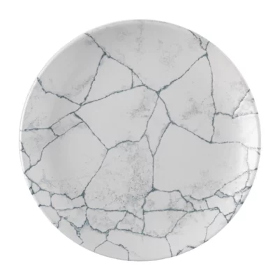 Assiettes rondes Churchill Studio Prints Kintsugi Pearl Evolve Grey 217mm (Lot de 12)