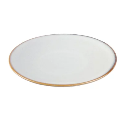 Assiettes plates Olympia Drift gris uni 230 mm (lot de 6)