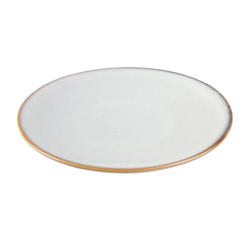 Assiettes plates Olympia Drift gris uni 230 mm (lot de 6)
