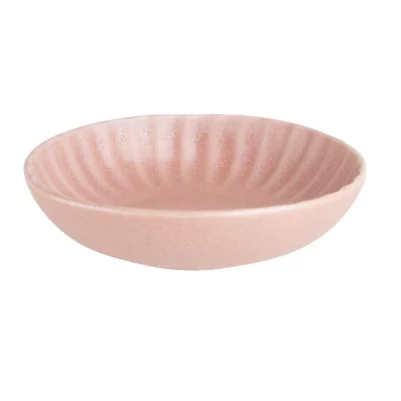 Assiettes calottes Olympia Corallite pêche 160x40mm (lot de 6)
