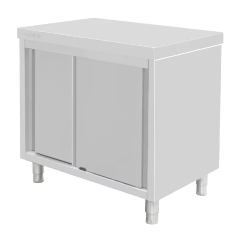 Armoire sur pieds en acier inoxydable Vogue 900x900x600mm