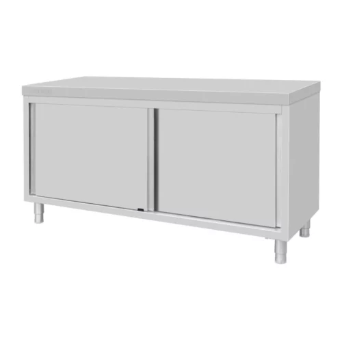 Armoire sur pieds en acier inoxydable Vogue 900x1800x600mm