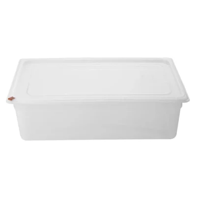 Bacs PP Hygiplas Click GN 1/1 avec couvercles et 7 clips de couleur 150mm 19,5L (lot de 2)