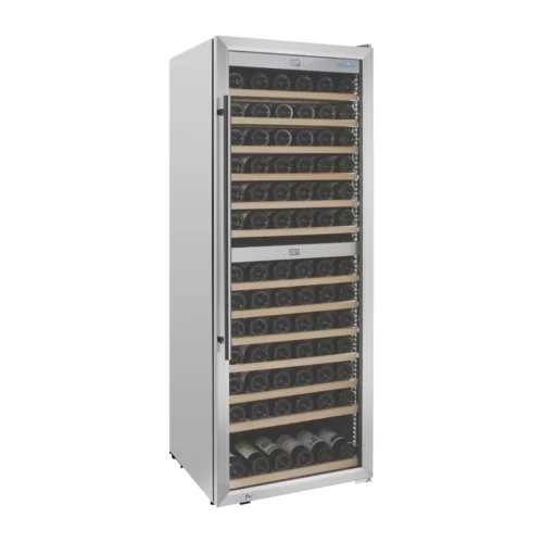 Cave à vin bi-zone Polar Série G inox 126 bouteilles