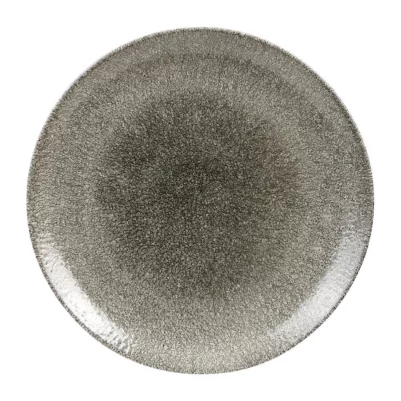 Assiettes rondes Churchill Studio Prints Raku Quartz Black 288mm (Lot de 12)