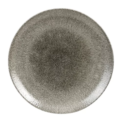 Assiettes rondes Churchill Studio Prints Raku Quartz Black 288mm (Lot de 12)