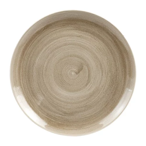 Assiettes rondes Churchill Stonecast Patina Antique Taupe 288mm (Lot de 10)