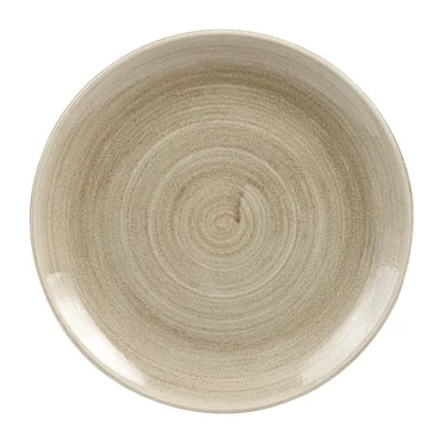Assiettes rondes Churchill Stonecast Patina Antique Taupe 260mm (Lot de 9)