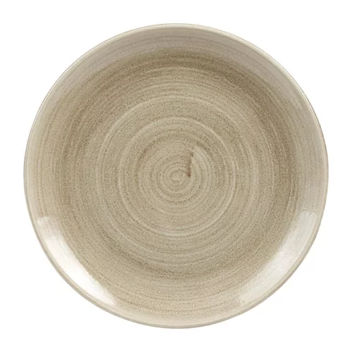 Assiettes rondes Churchill Stonecast Patina Antique Taupe 260mm (Lot de 9)
