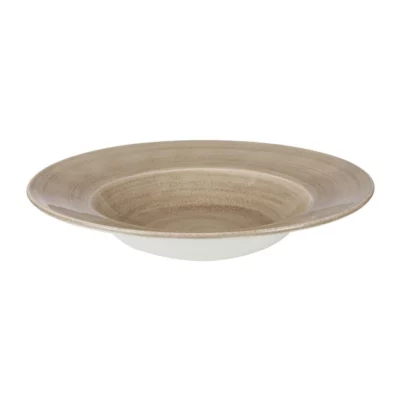 Bols à bord large Churchill Stonecast Patina Antique Taupe 280mm (Lot de 12)