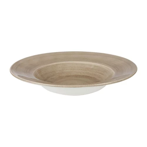 Bols à bord large Churchill Stonecast Patina Antique Taupe 280mm (Lot de 12)