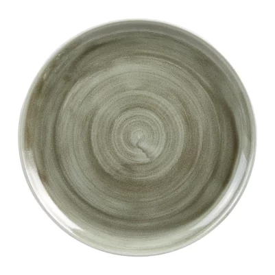 Assiettes rondes Churchill Stonecast Patina Antique Green 324mm (Lot de 6)