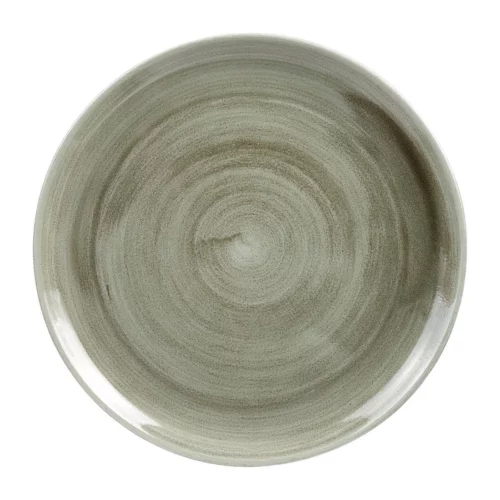 Assiettes rondes Churchill Stonecast Patina Antique Green 288mm (Lot de 12)