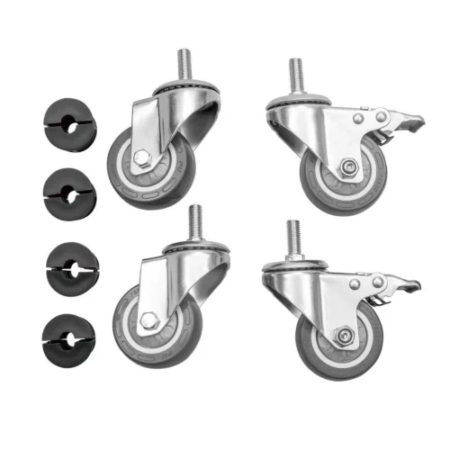 Roulettes pour tables inox Vogue (lot de 4)