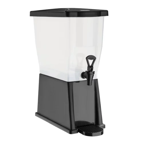 Distributeur de boissons en polypropylène noir Olympia 12L