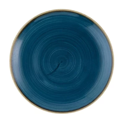 Assiettes rondes Churchill Stonecast Java Blue Evolve 220mm (Lot de 12)
