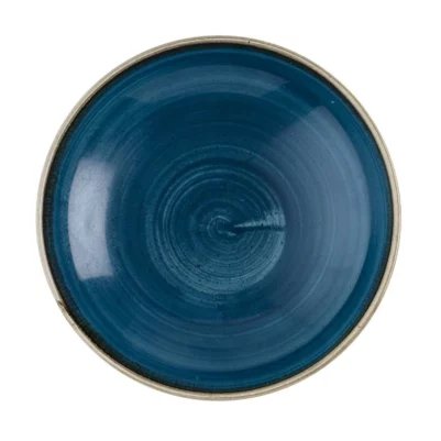 Assiettes coupe ronde Churchill Stonecast Java Blue 184mm (Lot de 12)