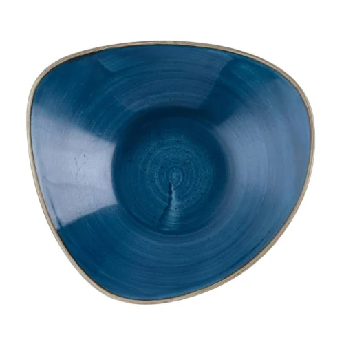 Bols triangulaires Churchill Stonecast Java Blue Lotus 228mm (Lot de 12)