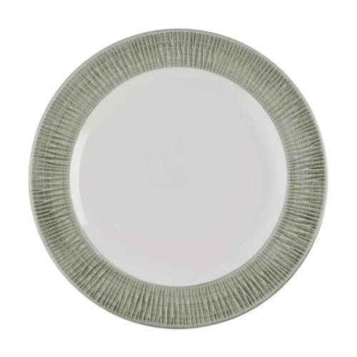 Assiettes classiques Churchill Bamboo Ceramic Spinwash Alpine 233mm (Lot de 12)