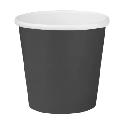 Gobelets boissons chaudes simple paroi Fiesta Compostable 177ml noirs (lot de 1000)