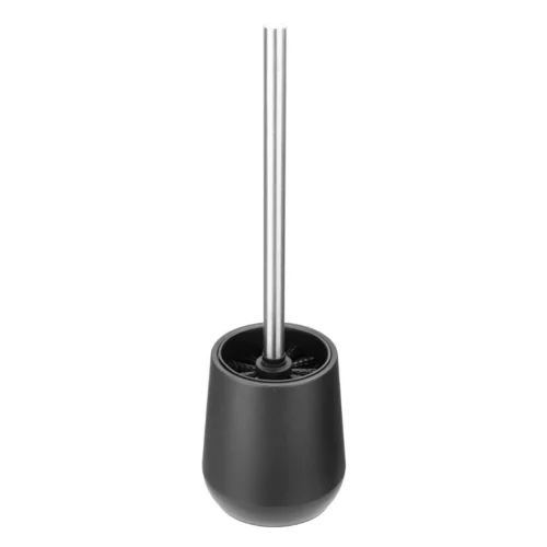 Brosse et support WC noir Jantex