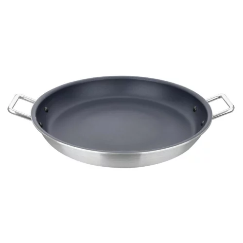 Poêle à paëlla en aluminium antiadhésive Vogue Teflon Platinum Plus 45cm