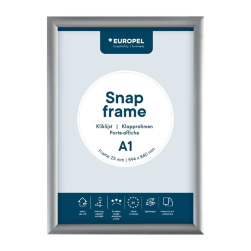 Cadre clipsable en aluminium Europel A1 25mm