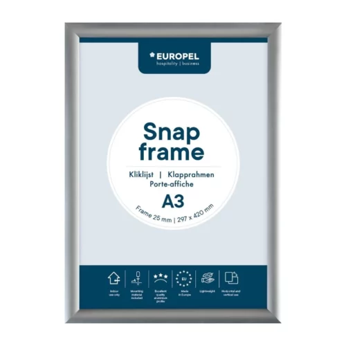 Cadre clipsable en aluminium Europel A3 25mm