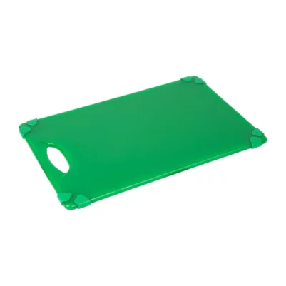 Planche à découper antidérapante professionnelle Hygiplas verte 458x306mm