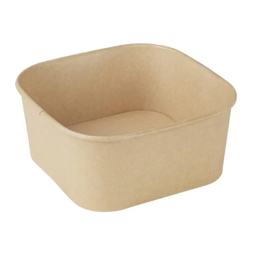 Barquettes carrées Fiesta Recyclable 1400ml (lot de 300)