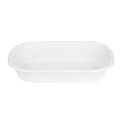 Barquettes ovales en bagasse Fiesta Compostable 850ml (lot de 100)
