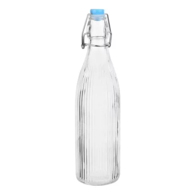 Bouteilles d'eau rainurées à bouchon mécanique Olympia 500ml (lot de 6)
