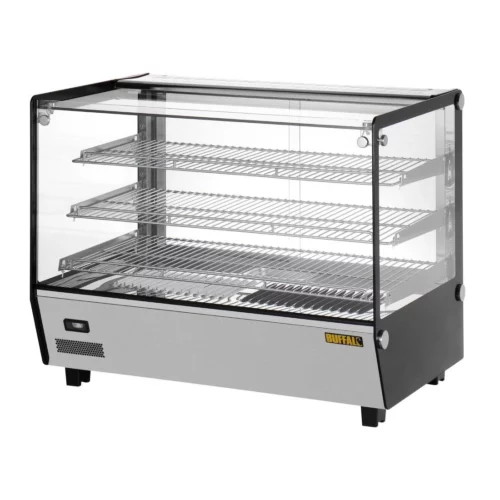 Vitrine chauffante de comptoir carrée Buffalo 160L