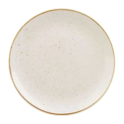 Assiettes rondes Churchill Stonecast Barley White 228mm (Lot de 12)