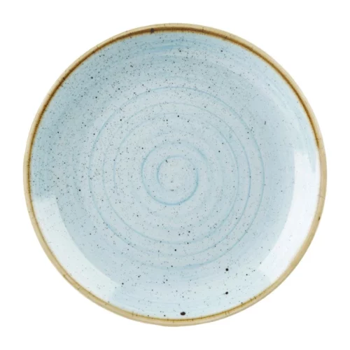 Assiettes rondes Churchill Stonecast Duck Egg 254mm (Lot de 12)