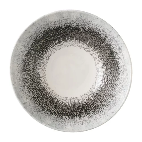 Assiettes creuses rondes Churchill Studio Prints Fusion Black 178mm (Lot de 6)