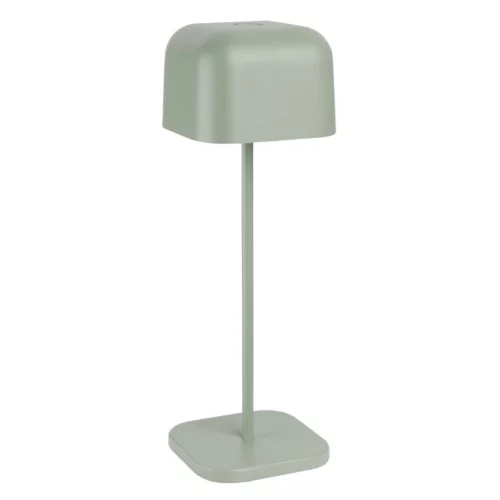 Lampe de table avec abat-jour carré Olympia Lucca verte 300mm